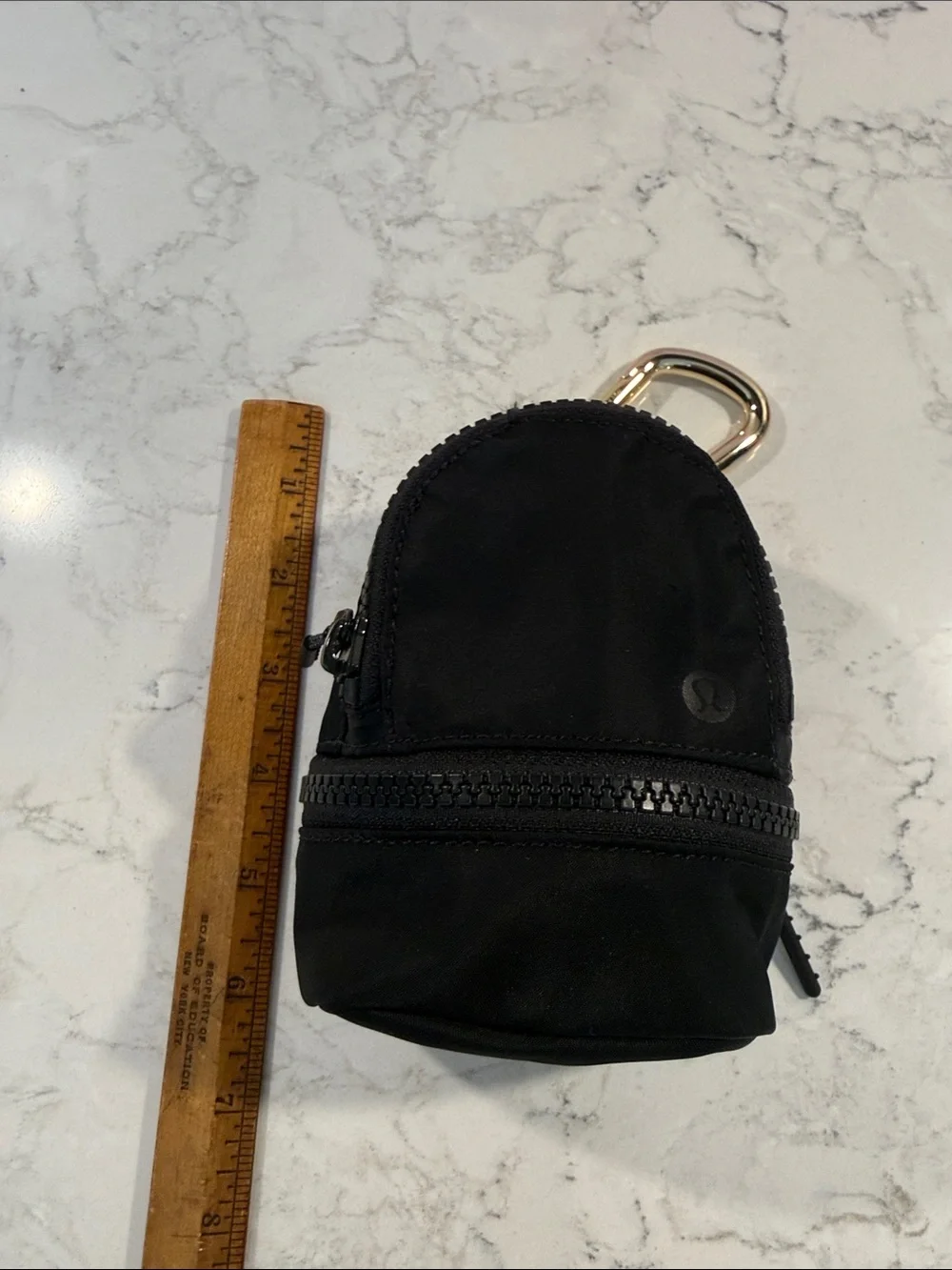 Lululemon backpack keychain charm